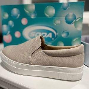 Soda Hike Slip On Double Layer Foam Padded Cushion Sock Fashion Sneakers